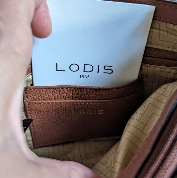 NWOT Lodis Olivia Woven Leather Crossbody Bag - Picture 3 of 6